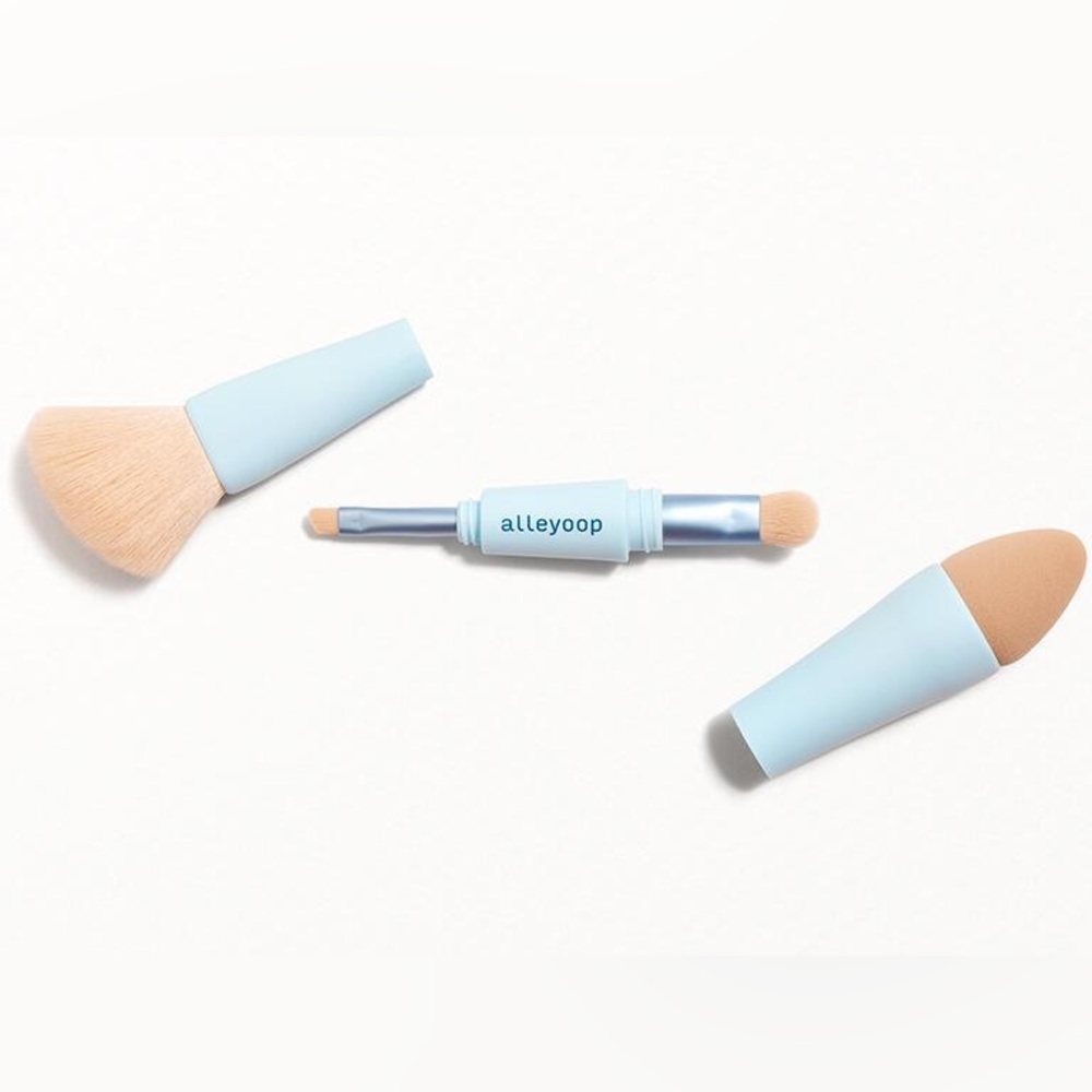 NIB Alleyoop Multi-Tasker Portable Makeup Brush | 4-in-1 Brushes